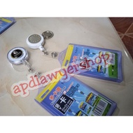 Name Tag Id Card Casing Karet Bening + Yoyo Logo COSTUME Plus Magnet Premium