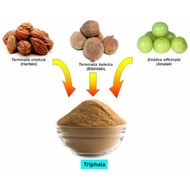 Triphala Suranam Orginal Powder Organic Drinks 50g (AMLA,BAHEDA,HARITAKI) Ayurvedic formula