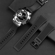 Strap for Casio G-SHOCK GM110 GM-110B GM-110-1APR Series Small Steel Gun Men Silicone Watch Band Wat