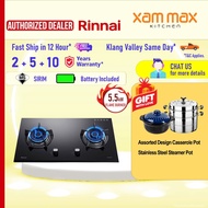 Rinnai RB72G Built-In Gas Hob / Rinnai RB-72G Gas Stove / 2 Tungku Dapur Rinnai Cooker Hob