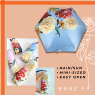 Aurora Angel Accents(IN STOCK)NEWFull Floral Portable Mini-sized UV Umbrella with FREE random towel hanky(JAPAN)