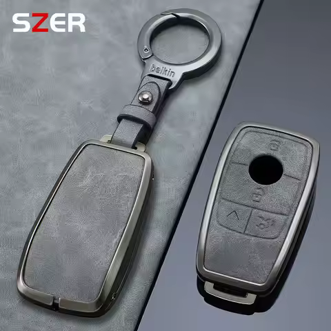 3/4 Button Key Fob Alloy Cover Case Fits for 2019 2020 Mercedes-Benz A220 E63S AMG E-Class GLE 350 4