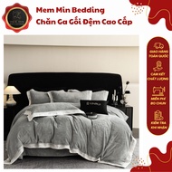 (L41167)Warm Felt Bedding Set, Gentle Pastel Tone, Simple Exquisite Style - MemMinbedding Luxury