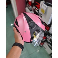 Zeus HELMET 610 PINK DOUBLE VISOR ZEUS ZS-610 GIRLS TOURING HELMET ORIGINAL PINK ZEUS HELMET GIRLS H