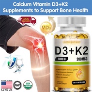 5000IU Vitamin D3+K2capsules D3 + K2 Immune System Support Cardiovascular Health Bone