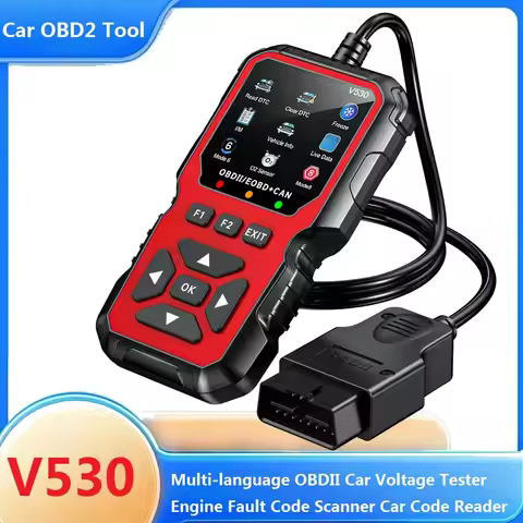FOXSUR V530 Car Obd2 Scanner Diagnostic Tool Code Reader Scanner Engine Fault Can Diagnose All Obd I