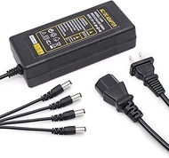 12V 5A AC/DC Adapter Charger Power Supply with 4 in 1 Plug for Motorola WPLN4137 WPLN4226 HTN9000 HT