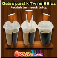 Twins 32oz Plastic Cup / 2in1 32oz Plastic Cup