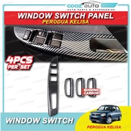 Perodua Myvi Alza Axia Bezza Kelisa Aruz Car Window Switch Panel Frame Cover Garnish Accessories Glo