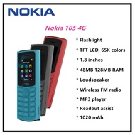 🔥[Malaysia Set] Nokia 105 4G 2023 (1.8" Display | FM Radio | 1450mAh Battery) 1 Year Nokia Malaysia 
