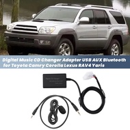 (5+7)Pin Car Digital Music CD Changer Adapter USB AUX Bluetooth Music Disc Box for
