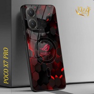 HP Glitter Glass Phone Case For POCO X7 PRO - Infinix POCO X7 PRO Phone Case - K77