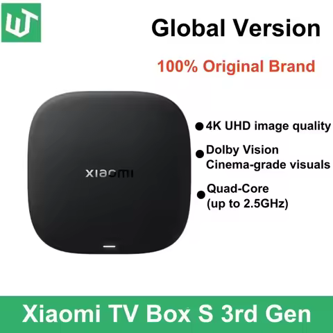 Global Version Xiaomi Mi TV Box S 3nd Gen 4K Ultra HD Google TV 2G 32G WiFi BT5.2 Google Assistant N