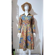 Batik Dress 315 SOP/Modern Women's Batik Dress/ Batik Uniform/ Women's Batik