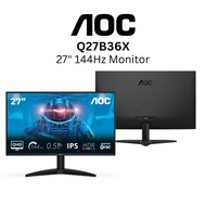 AOC Q27B36X 27" IPS Panel Flat Gaming Monitor 144Hz refresh rate | 4ms | 2560 x 1440 | HDMI/DISPLAYP