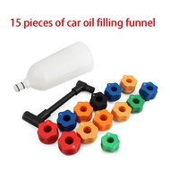 15 PCS Oil Filler Oil Adding and Oil Changing Tool Car Engine Oil Changing Funnel Oil Filling Funnel