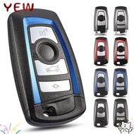 YYE Car Key Shell, Folding 3/4 Button Remote Car Key Shell, ABS Flip Key  Cover for BMW CAS4 F 3 5 7