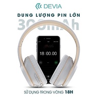 Headphone Tai Nghe Bluetooth Không dây chụp tai DEVIA Kington series có mic nghe nhạc liên tục 18H H