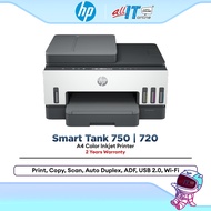 HP 720 / 750 Smart Ink Tank All-in-One Inkjet Printer Print Scan Copy WiFi High Yield Home Office