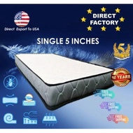 High Density Foam Mattress Tilam HD Foam 4” / 5" Inch 4 5 Thickness Single Mattress / Tilam Bujang S