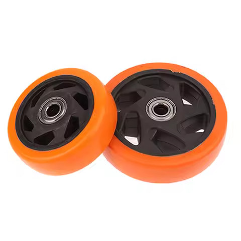 1.5in/2in/2.5in/3in/4in/5in PVC Caster Wheel Double Bearings High Load Capacity Wear Resistance Furn