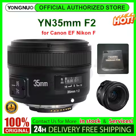 YONGNUO YN35mm F2 Lens for canon EF mount Auto Focus, Full Frame, Standard Prime Lens for DSLR Camer
