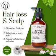 Rosemary Hair Loss & Scalp Shampoo - Itchy Scalp Oily Scalp Dry Scalp