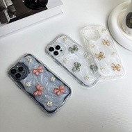 3D camellia butterfly phone cases for iphone 15 Pro Max 14 Pro Max i14 plus 13 Pro Max i13 13pro 11 