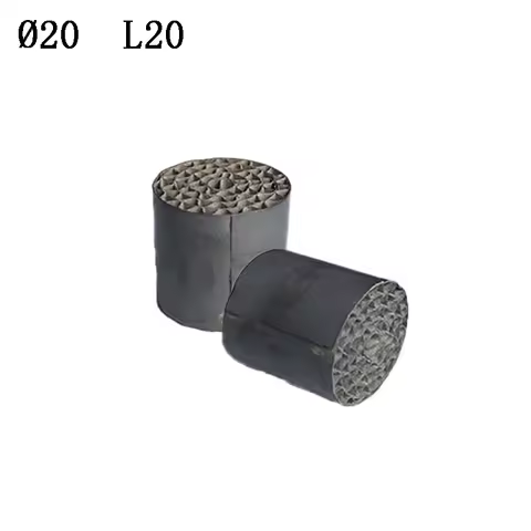 20x20mm EURO3 4 5 6 High Performance Metal Motorcycle Catalyst Precious Metal Coating Removes Exhaus