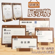 Display Stand Wooden Acrylic A4 Menu Card Acrylic Stand Display Stand