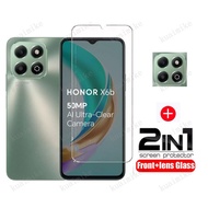 Honor X6b Tempered Glass for Honor X7b X8b X6a X7a X8a X8 5G X7 X6 X5 Plus Honor 200 Lite 2 in 1 Scr