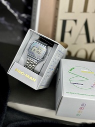 นาฬิกาข้อมือ Caio Vintage X Pac-Man ฉลองครบรอบ 45 ปี A168WEPC-7A F-91WPC-1A CA-53WPC-1B และ ABL-100W