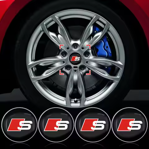 Car Wheel Hub Center Caps Rims Car Series Rims Wheels Cover For Audi sline TT Q2 Q3 Q5 Q7 Q8 A3 A4 A