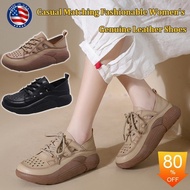 FC3 Ladies Vintage Leather Soft Sole Casual Shoes