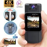 4K HD WIFI Mini Sport Camera Digital Video Recorder 180°Ratation Night Vision DV Body Camera for Pol