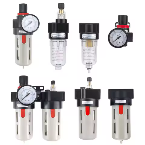 AL/AR/AF/AFC200 BL/BF/BR/BFC2000 3000 4000 PT1/4" 3/8" 1/2" Air Source Treatment Pneumatic Compresso