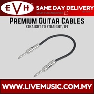 EVH Premium Guitar Cable, Straight to Straight, 1ft