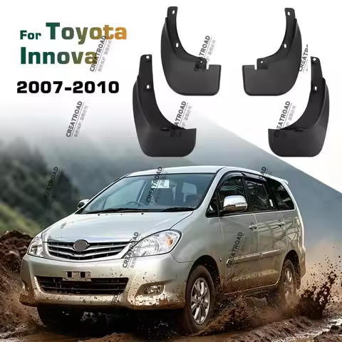 For Toyota Innova 2007 2008 2009 2010 Fender Mudflaps Splash Guards Mudguards Mud Flaps car Accessor