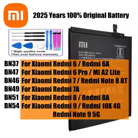 New Original BN51 BN54 BN49 BN37 BN47 BN46 Battery For Xiaomi Redmi Note 8 8T 9 /Redmi 6 Pro 7 7A 8 