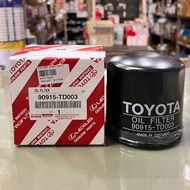 Genuine TOYOTA Tiger D4D Oil Filter D4D-2RZ Engine And 3T Code 90915-TD003