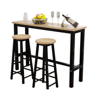 Scandinavian Stylish Bar Table Set (1 TABLE + 2 BAR STOOLS) Dining Table Kitchen Bar Meja Makan Ting