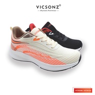 Vicsonz Kasut Wanita VY79109/VY79110 ( HItam/Merah x CoklatMuda/Orene ) Sport Shoe / Women's Shoe