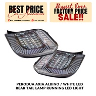Perodua Axia Albino / White LED Rear Tail Lamp Running Led Light