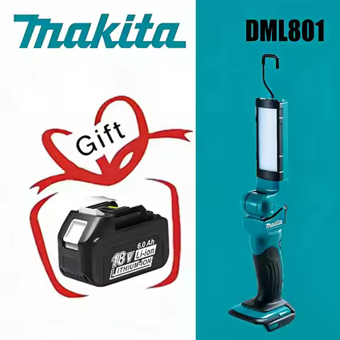 2026 new model 💡Makita DML801 18V LXT rechargeable work light folding desk lamp LED flashlight is on