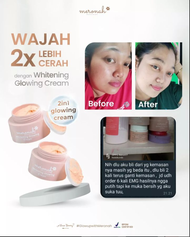 [COD-BAYAR DI TEMPAT] MERONAH Cream Glowing 2in1 Meronah whitening glowing cream ori whitening glowi