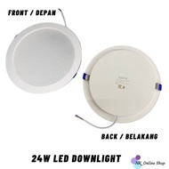 [SIRIM] LED Downlight 24W Lampu Siling Rumah Bulat [Daylight] 6500k