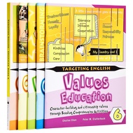 [5 Books] Singapore Targeting English Series 1- 6 for Grade1-6 Grammar/ Vocabulary/ Values Education