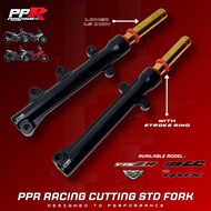 PPR RACING CUTTING STD FORK / SIAP LOWER 1.5 INCH / BATANG GOLD / SIAP STROKE RING Y15 Y15ZR Y16 Y16