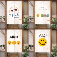 Customizable Door Curtain Simple Text Door Curtain Blue Door Curtain Smiley Door Curtain Boys Room B