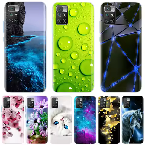 For Xiaomi Redmi 10 Case on Redmi10 Soft Silicone TPU Back Cover Phone Case For Xiaomi Redmi 10 Case
